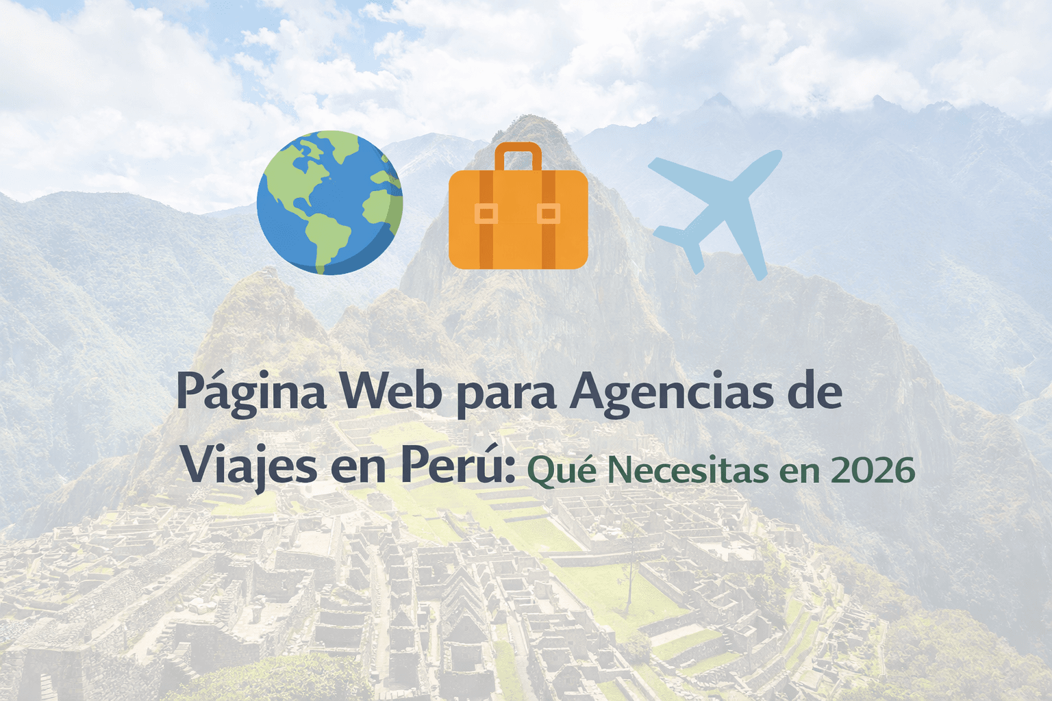 Página web para agencias de viajes en Perú