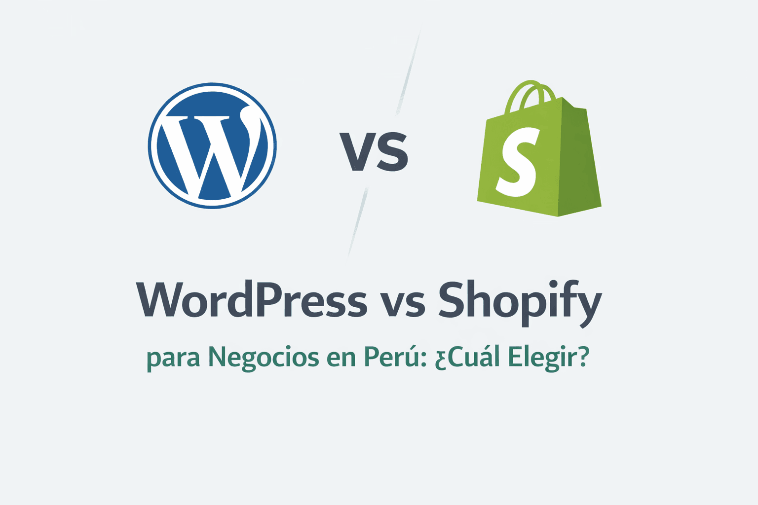 WordPress vs Shopify comparación para negocios en Perú